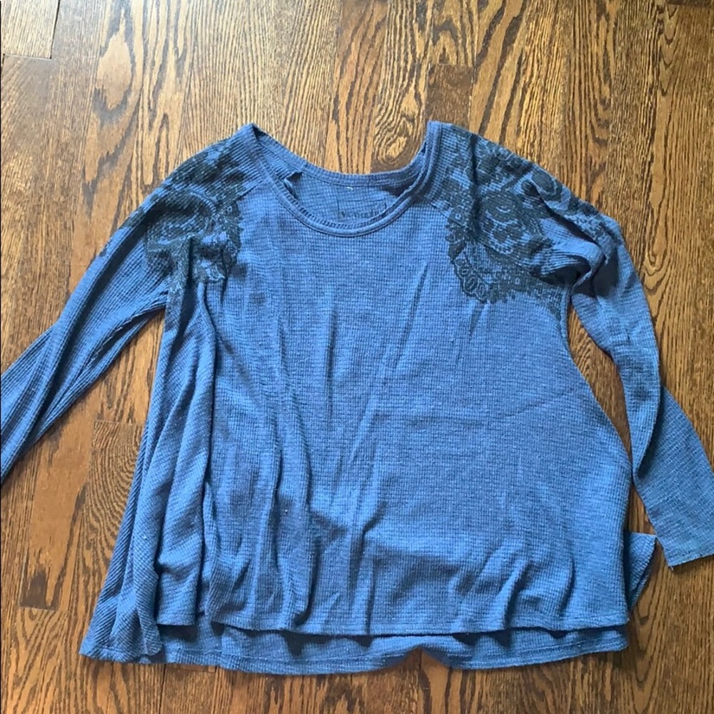 Blue Free People Shirt